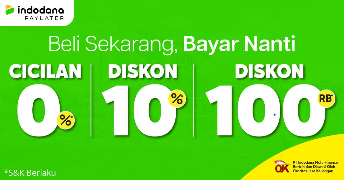 Paylater Indodana untuk belanja di Mitra10