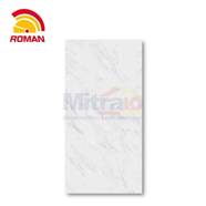 Roman Keramik Dinding Kw.1 Dminuet Bianco 30x60 Cm Abu Muda Glossy