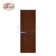 S-Plus Pintu Interior Pvc Deco Bukaan Kanan/Kiri Bridge 2 Uno W10 82x210 Cm Coklat