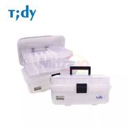 Tidy Kotak Plastik Penyimpan Perkakas TD-3059 13 Inch Transparan