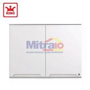 King Lemari Kabinet Atas Dapur Dua Pintu 1E-CU-PK-2C 90x35x68 Cm Putih
