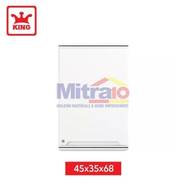 King Lemari Kabinet Atas Dapur Satu Pintu 1E-CU-PK-1C 45x35x68 Putih