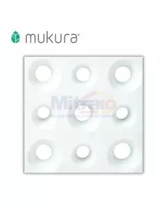 Mukura Rooster Keramik Fentilasi Udara Pong Opaque 20x20 Cm Putih (10 Pcs)