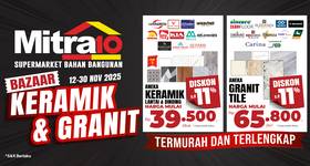Bazaar Keramik & Granit Mitra10 | Periode : 12-30 November 2025