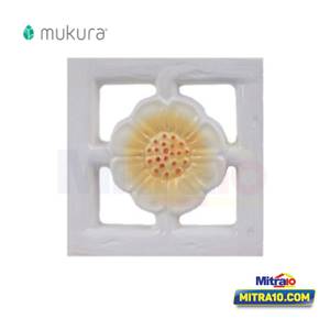 Mukura Rooster Melati 20X20CM Putih Kuning