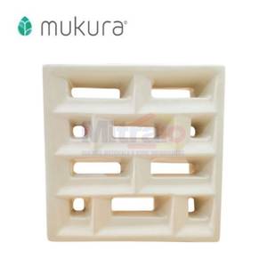Mukura Keramik Ventilasi Udara Dashdot 20x20 Cm Light ivory 