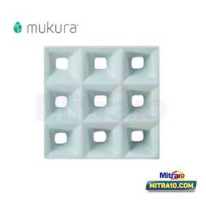 Mukura Rooster Keramik Ventilasi Udara Diagrid S.grey 20x20 Cm