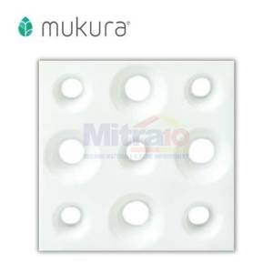 Mukura Rooster Keramik Fentilasi Udara Ping Opaque 20x20 Cm Putih