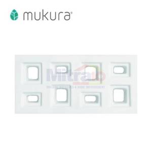 Mukura Keramik Fentilsai Udara Rooster Aku Aku 20x40 Cm Putih