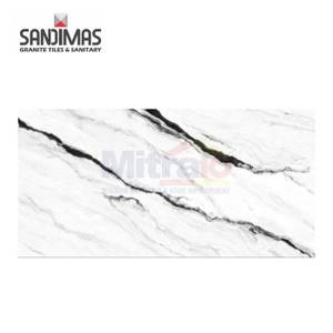 Sandimas Granite Lantai Bianco Tigris Digital 60x120 Cm
