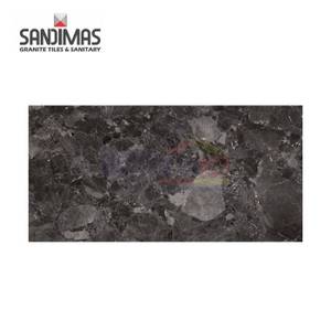 Sandimas Granite Lantai Urban Nero Polished 60x120 Cm Hitam