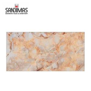 Sandimas Granite Lantai Tropical Cocoa Polished 60x120 Cm Coklat