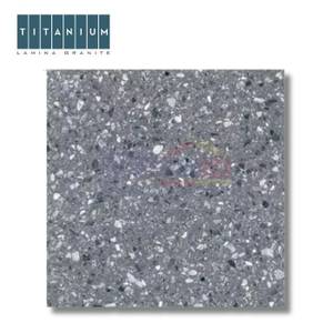 Titanium Granite Lantai Terrazo Pompeid Grey 100x100 Cm