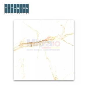 Titanium Granite Lantai Statuario Gold Glossy 100x100 Cm