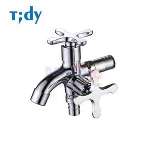 Tidy Kran Dinding Bercabang Dua Arah Stainless Karmoy D405