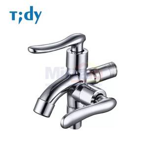 Tidy Kran Dinding Bercabang Dua Arah Stainless Neretva 605 1/2 inch Zinc Chrome