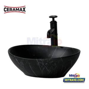 Ceramax Wastafel Meja TARRA H-230B-C59 33 x 46 x 17cm Hitam 