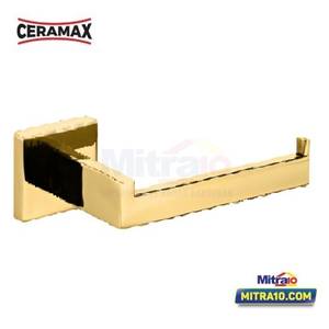 Ceramax Tempat Tissue Toilet XBT - 6704 SS304 5x8x13 cm Gold 