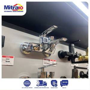 Ceramax Kran Mixer Shower Dinding 21603-357 Chrome