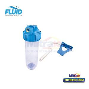 Fluid Badan Filter Air Bertekanan Tinggi WF-RD-01-HP 13cm x 13cm x 31cm Transparan