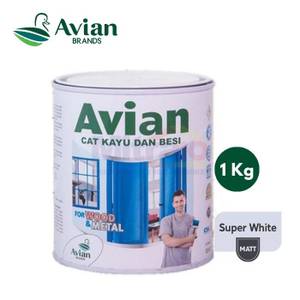 Avian Synthetic Cat Kayu Dan Besi Swm-super White Matt 1 Kg