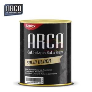 Arca Cat Pelapis Batu Alam Solid Black 0.9 Liter