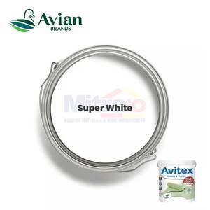 Avitex Cat Dasar Dinding Dan Plafon One Coat Super White 4.5 Kg