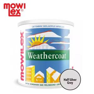 Mowilex Cat Tembok Exterior Weather Coat Half Silver Grey E-6005 2,5 Liter 