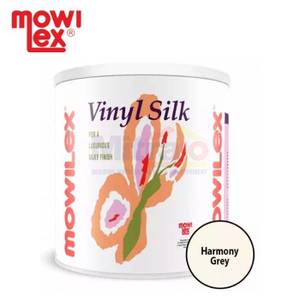 Mowilex Cat Tembok Interior Vinyl Silk Harmony Grey E-333 2,5 Liter