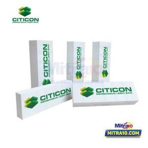 Citicon Bata Ringan Blok ( Dinding ) 600X200X75 mm Putih Abu