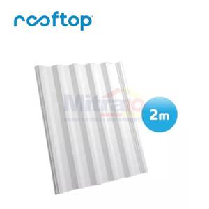 Rooftop Atap Gelombang 2 Meter Doff Putih (Set)
