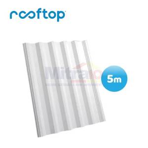 Rooftop Atap Gelombang 5 Meter Doff Putih (Set)