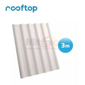 Rooftop Atap Gelombang 3 Meter Semi Tranparan (Set)