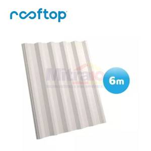 Rooftop Atap Gelombang 6 Meter Semi Tranparan (Set)