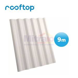 Rooftop Atap Gelombang 9 Meter Semi Tranparan (Set)