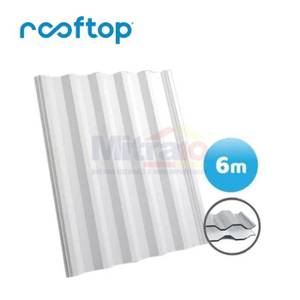 Rooftop Atap Upvc C-Series 6M+ 10 Cm Putih-Abu