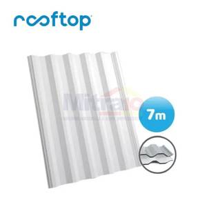 Rooftop Atap Upvc C-Series 7M+ 10 Cm Putih-Abu