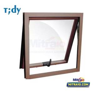 Tidy Jendela Jungkit Aluminium W6 60x60 Cm Coklat