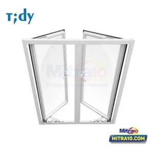 Tidy Jendela Double Perangin Kanan + Kiri Aluminium W2 100X120 Cm Putih