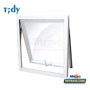 Tidy Jendela Jungkit Aluminium 60x60 Cm Putih
