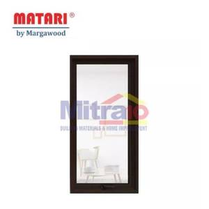 Marga Jendela Aluminium Jungkit AL-15 60X120 Cm Coklat