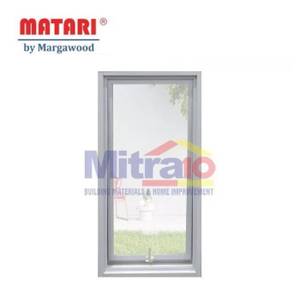 Marga Jendela Aluminium Jungkit AL-15 60X120 Cm Putih