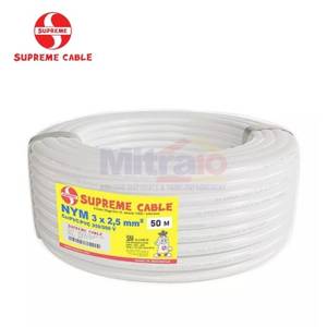 Supreme Kabel Roll NYM 3x2.5MM 50 Meter Putih
