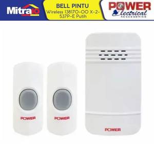 Power Bell Pintu Wireless 138170-00 X-2-537P-E Putih