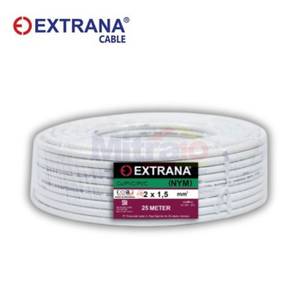 Extrana Kabel NYM 2x1.5 MM Putih (25 Meter/Roll)
