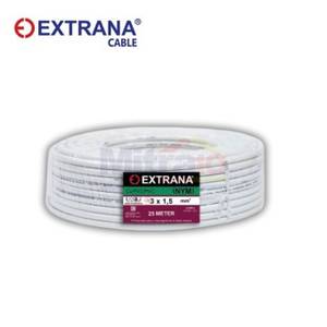 Extrana Kabel NYM 3x1.5 MM Putih (25 Meter/Roll)