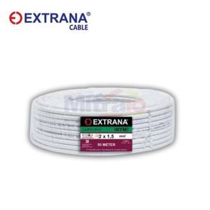 Extrana Kabel NYM 2x1.5 MM Putih (50 Meter/Roll)
