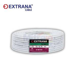 Extrana Kabel NYMHY 2x0.75Mm Putih (50 Meter/Roll)