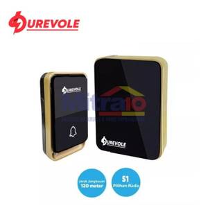 Durevole Bell Pintu Doorbell Ac K06 Hitam
