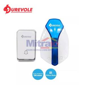 Durevole Bell Pintu Doorbell Ac K36 Putih-biru